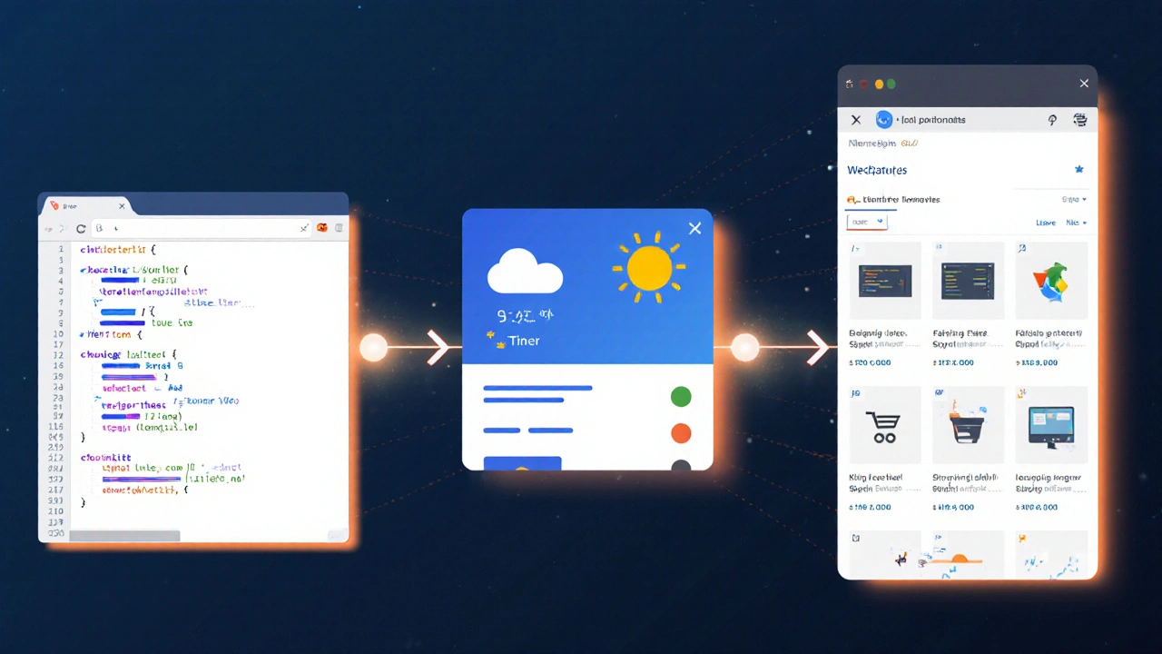Drei Phasen des JavaScript-Lernens: Grundlagen, Interaktion, Projektarbeit.